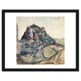 'Castle and Town of Arco', 1495, Watercolour on paper, 22,3 x 22,3 cm. thumbnail