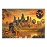 Vintage Cambodia, Angkor Wat Sunrise Poster (Print Only) thumbnail