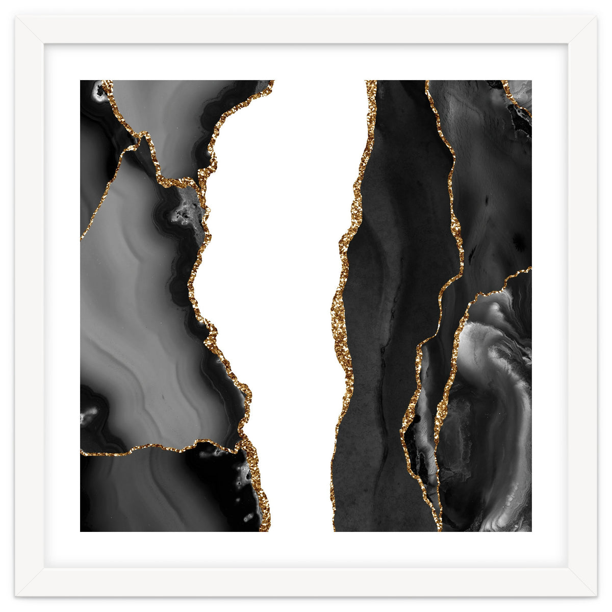Black & Gold Agate Texture 07