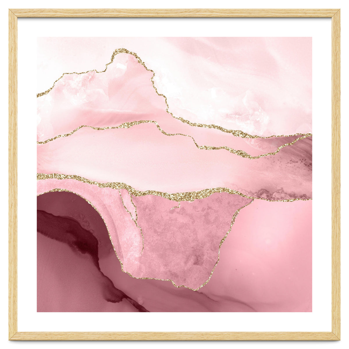 Blush & Gold Agate Texture 05
