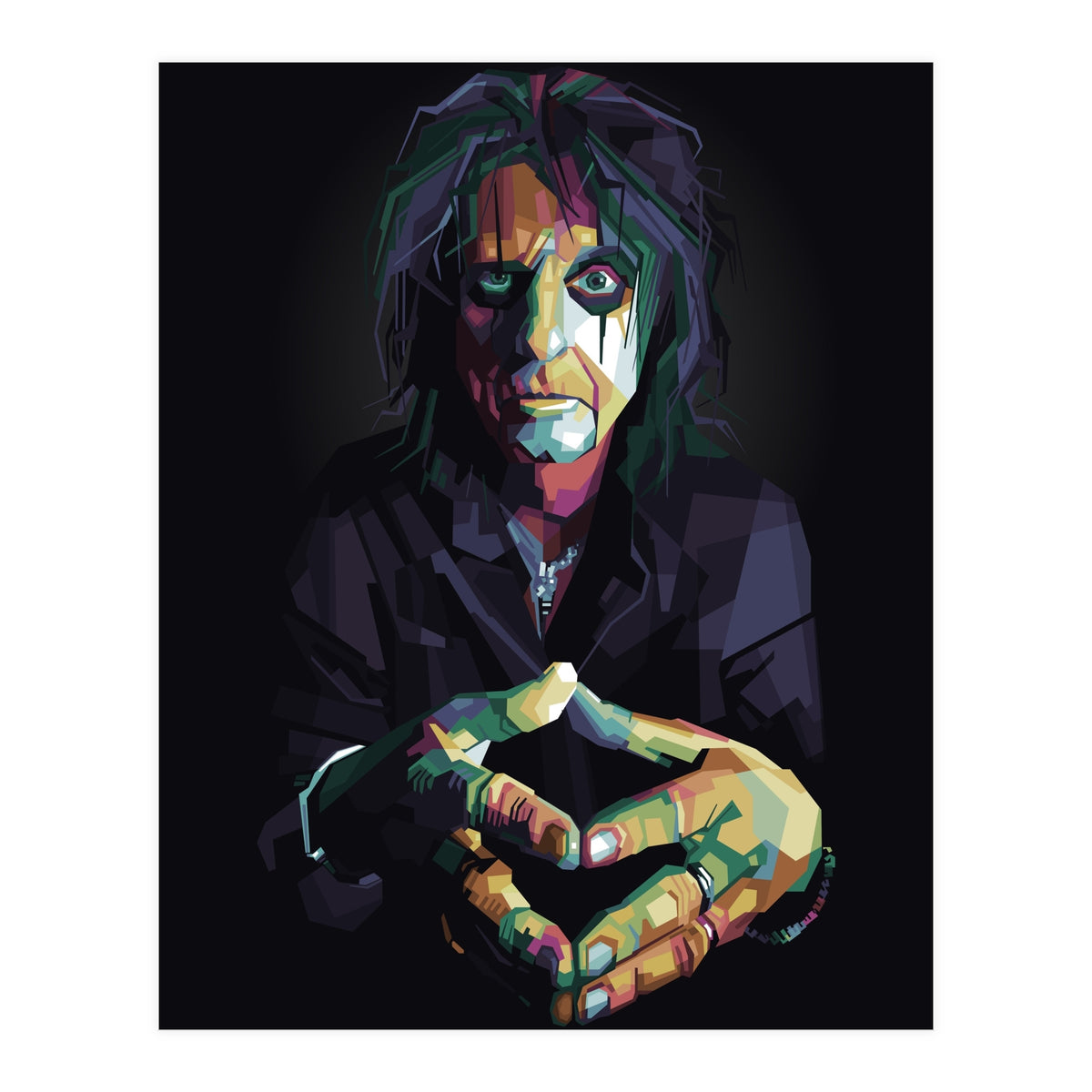 Alice Cooper Pop Art WPAP (Print Only)