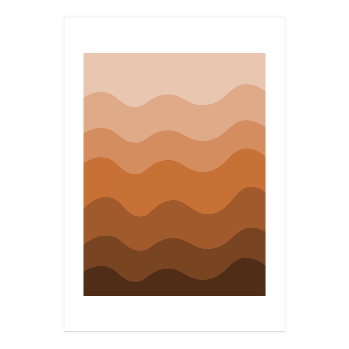 Brown gradient design  (Print Only)