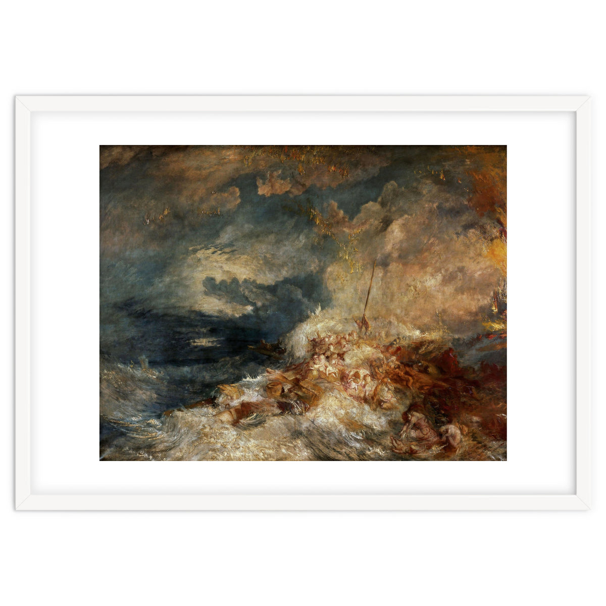 Joseph Mallord William Turner / 'Fire at Sea', c. 1835, Oil on canvas, 171 x 220 cm.