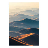 Misty Desert Mountain Range Art (Print Only) thumbnail
