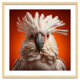 Close Up Portrait Of A White Cockatoo Parrot thumbnail