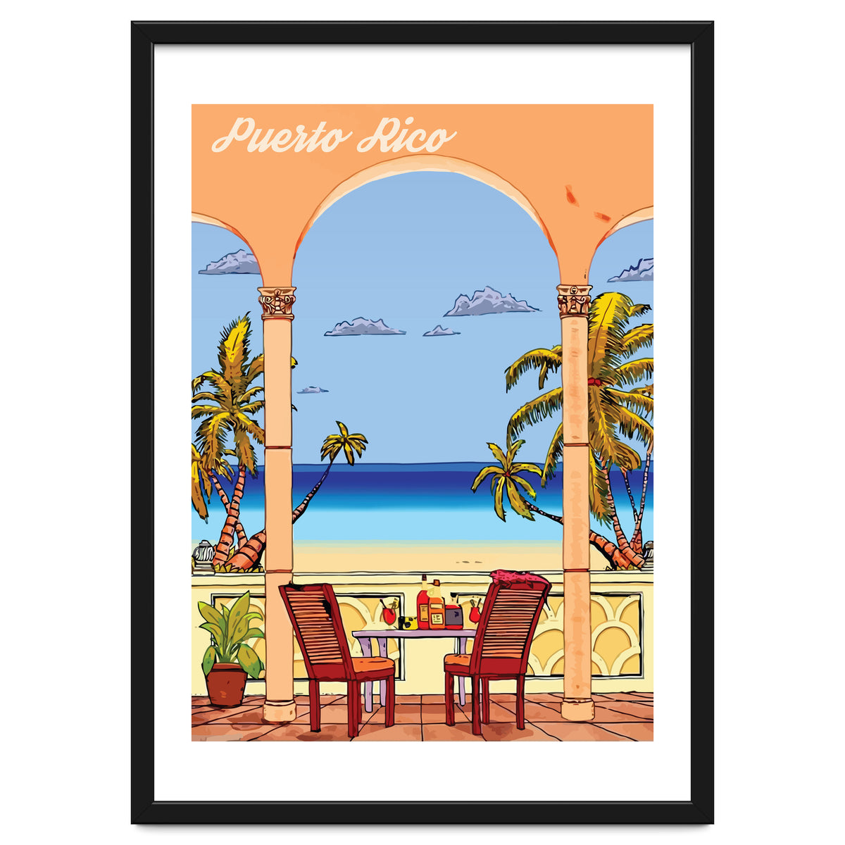 View on Puerto Rico Coast