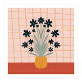 Floral Vase Orange (Print Only) thumbnail