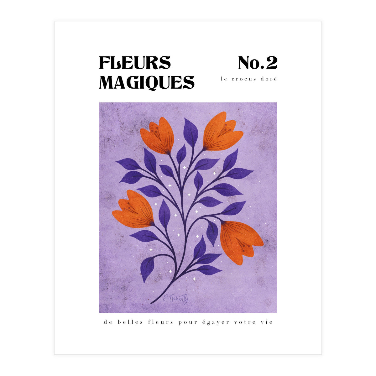 Magical Flowers No.2 Golden Crocus (Print Only)