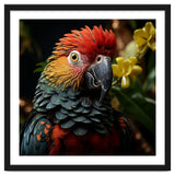 Vibrant Macaw Parrot With Red And Yellow thumbnail