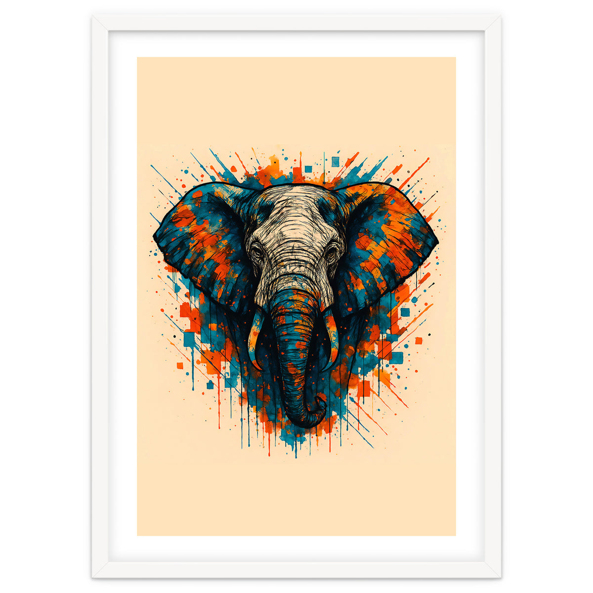 Elephant Animal Watercolor