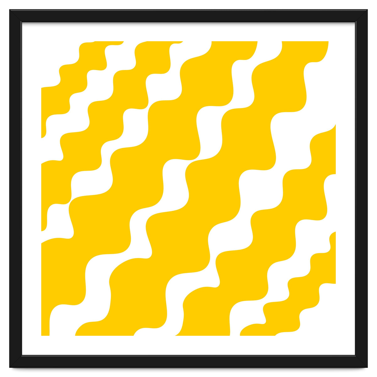 Yellow Wavy Pattern