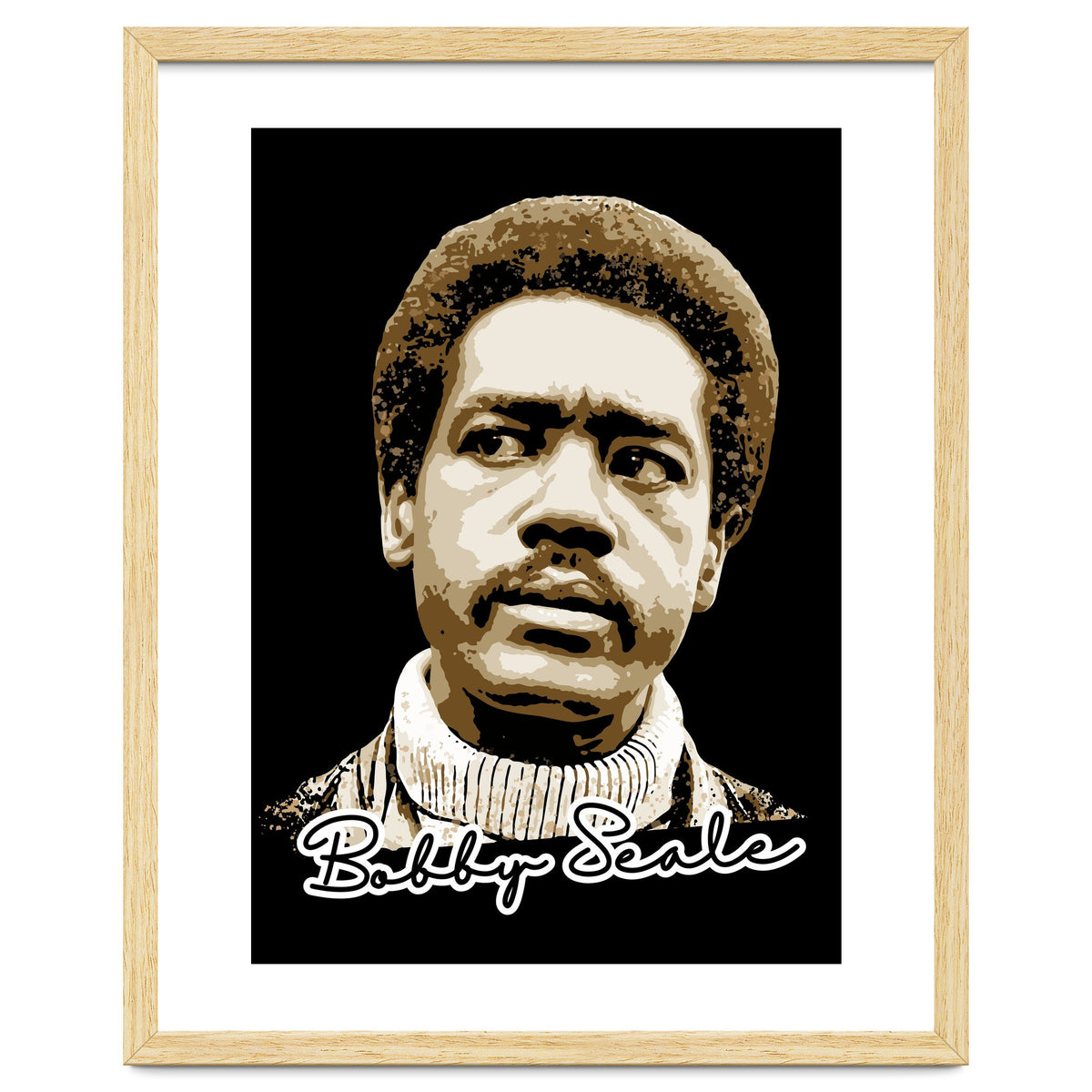 Bunchy Carter American Activist Legend in Vintage Style