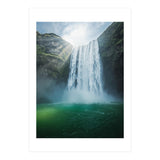Ethereal Moonlight Over Midnight Ocean Waves with Shimmering Silver (Print Only) thumbnail