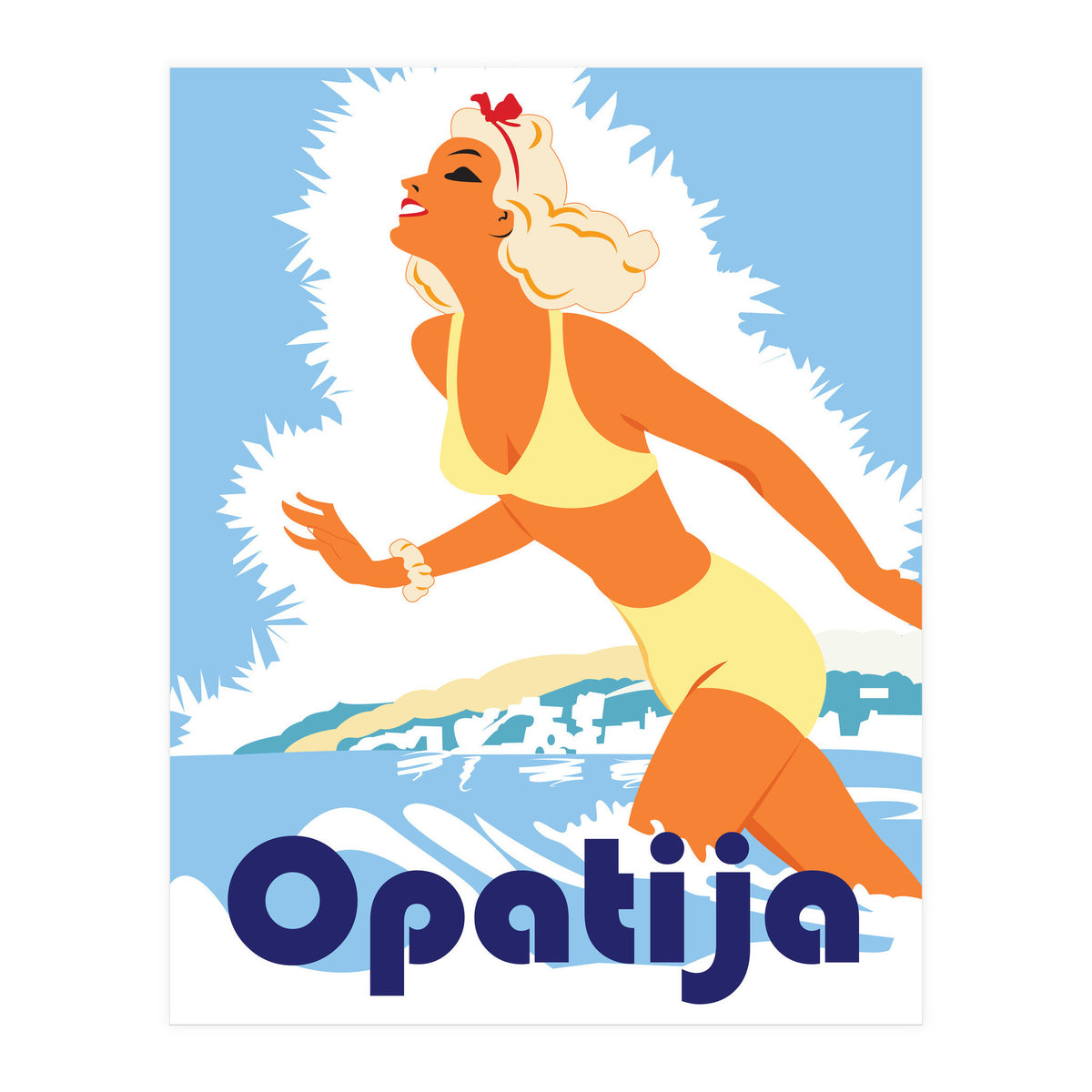 Opatia, Swimming Girl (Print Only)