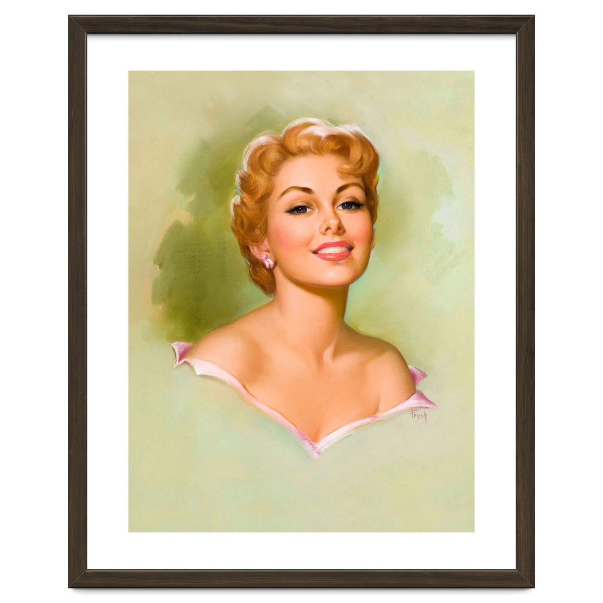 Pinup Blonde Girl Portrait