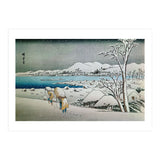 SNOW LANDSCAPE - JAPANESE ENGRAVING - 19TH CENTURY. (Print Only) thumbnail