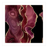 Burgundy & Gold Glitter Agate Texture 01  (Print Only) thumbnail
