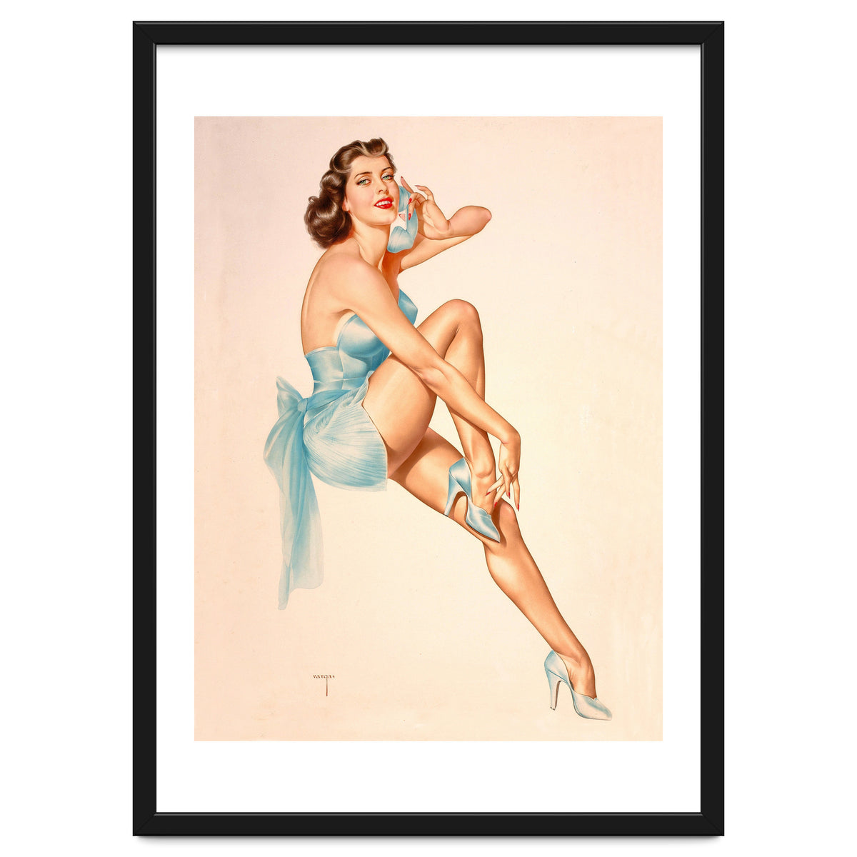 Beautiful Pinup Woman Posing In Ballerina Costume