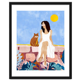 Butterscotch, Cats Pets Cat Mom Watercolor Painting, Pet Parent Animals Quirky Bohemian thumbnail