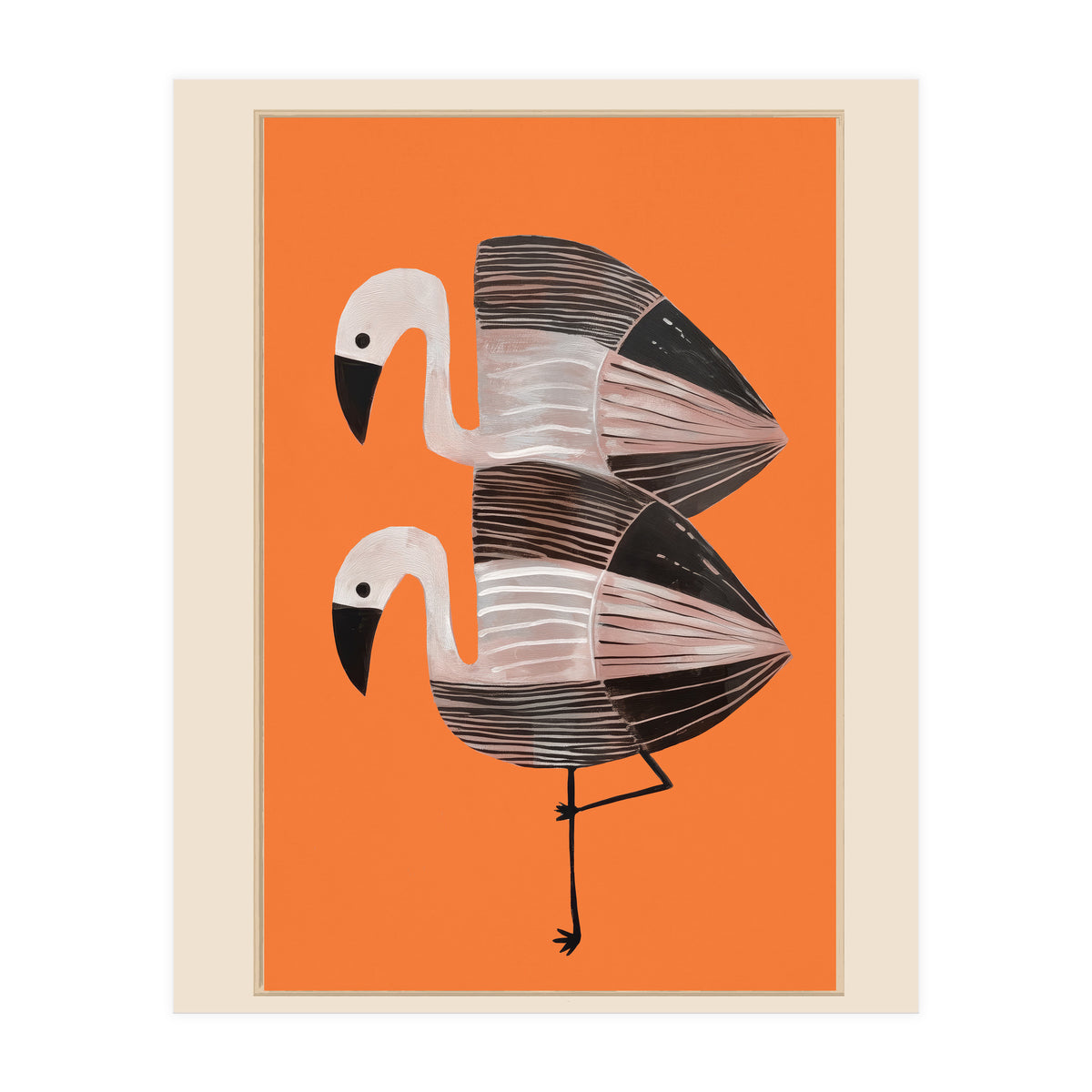 Tangerine Flamingos (Print Only)