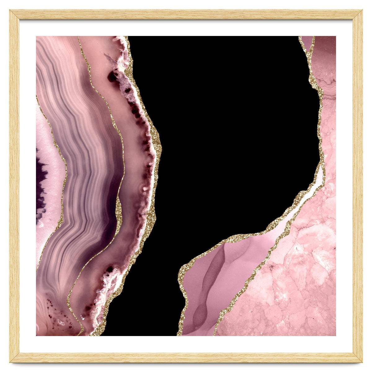 Blush & Gold Agate Texture 01