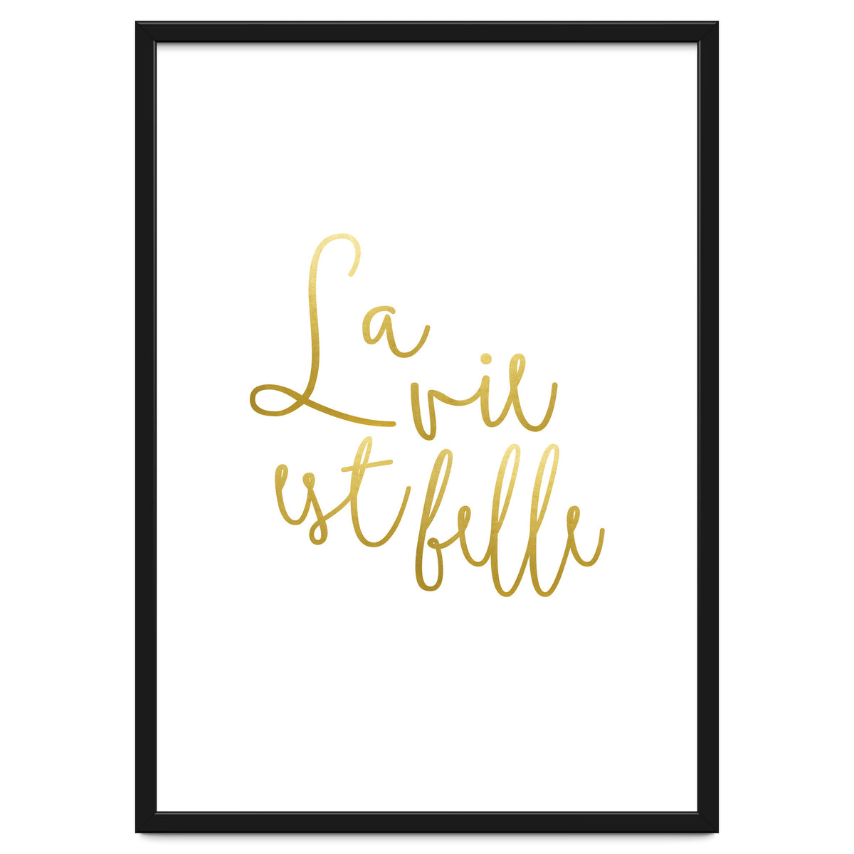 La vie est belle #society6 #typography #buyart