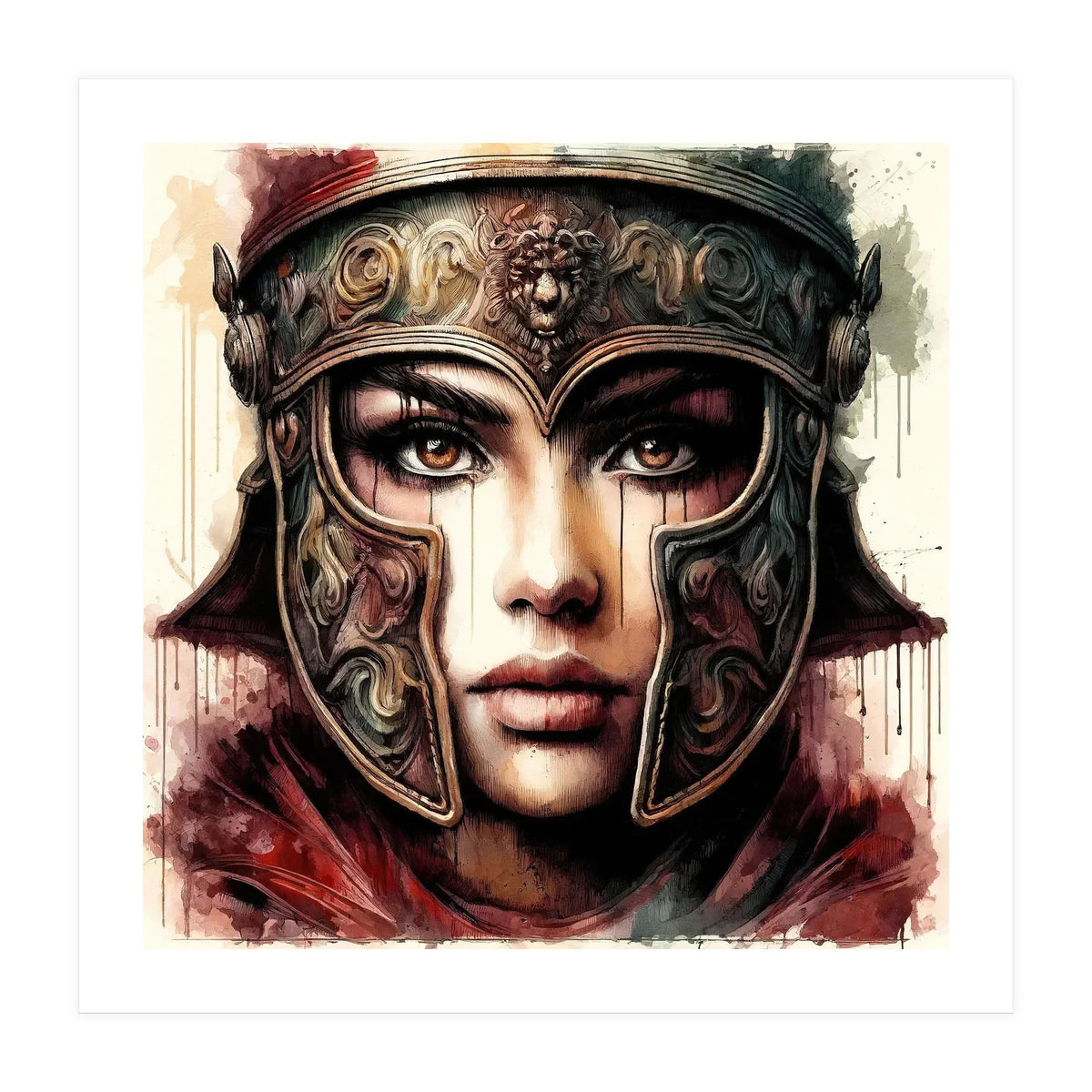 Lion Crest Armor Portrait (Print Only)