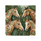 Majestic Floral Horses (Print Only) thumbnail