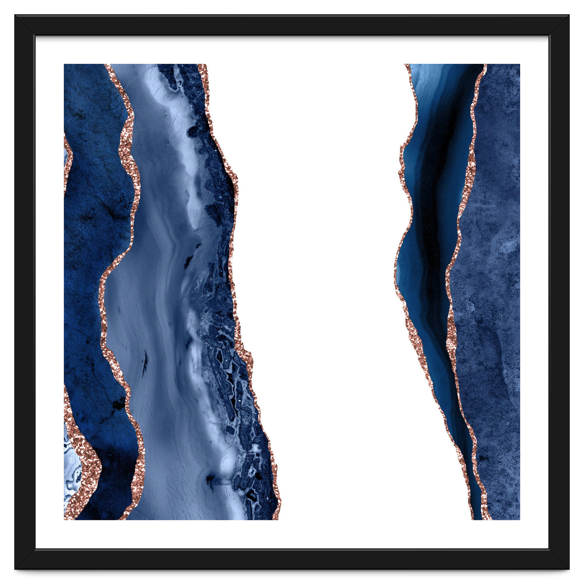 Navy & Rose Gold Agate Texture 28