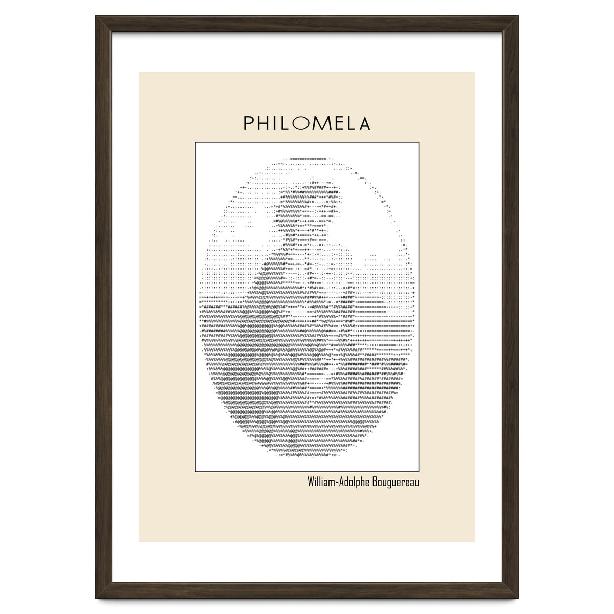 Philomela – William Adolphe Bouguereau (1861) – Ascii Art