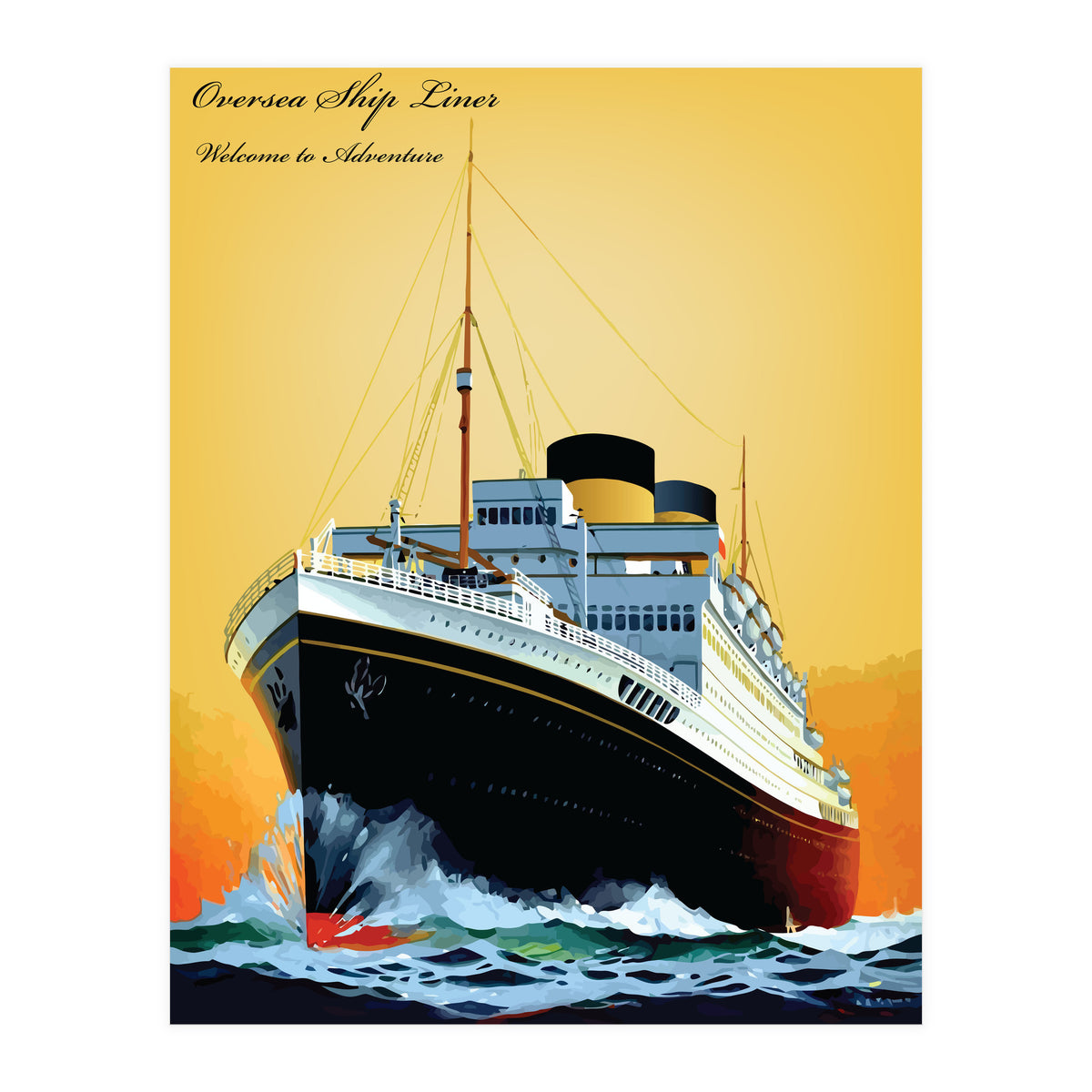 Oversea Steamship Liner (Print Only)