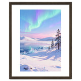 Northern Lights, Aurora Sky, Arctic Landscape, Aurora borealis, Snow Fall thumbnail