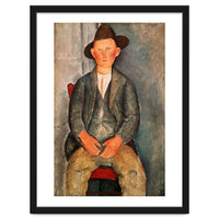 Amadeo Modigliani / 'The Young Farmer', 1918, Oil on canvas.