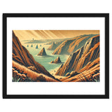 Vintage Cliffside Serenity Poster thumbnail