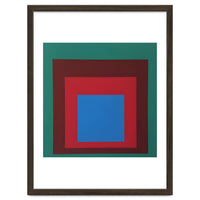 Josef Albers - HOMAGE TO THE SQUARE: Green, Red, Blue