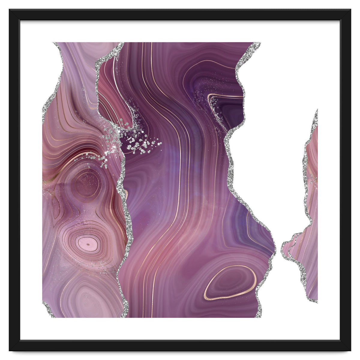 Mauve & Silver Agate Texture 05