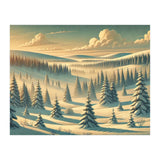 Vintage Finland, Lapland Winter Forest Poster (Print Only) thumbnail