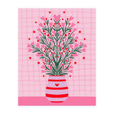 Heart Flowers Vase (Print Only) thumbnail