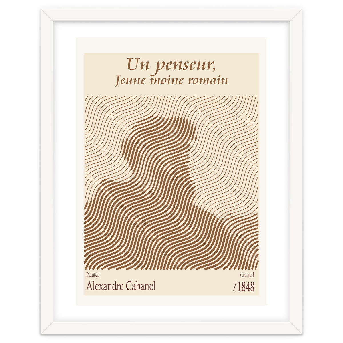 Un Penseur, Jeune Moine Romain – Alexandre Cabanel (1848)