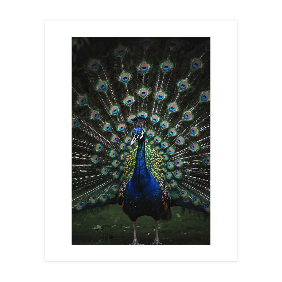 Peacock Portrait Photography (Print Only)