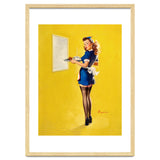 Pinup Sexy Waitress Looking Back thumbnail