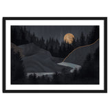 Abstract Landscape Midnight Moon thumbnail