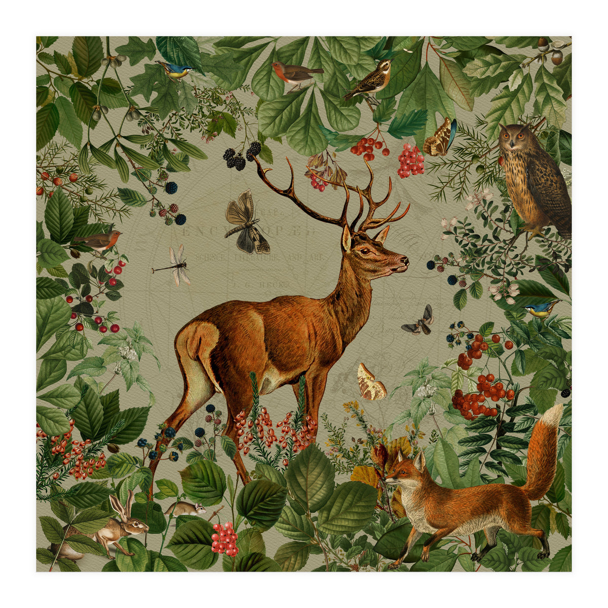 Nostalgic autumn guardians of the forest 3 (Print Only)