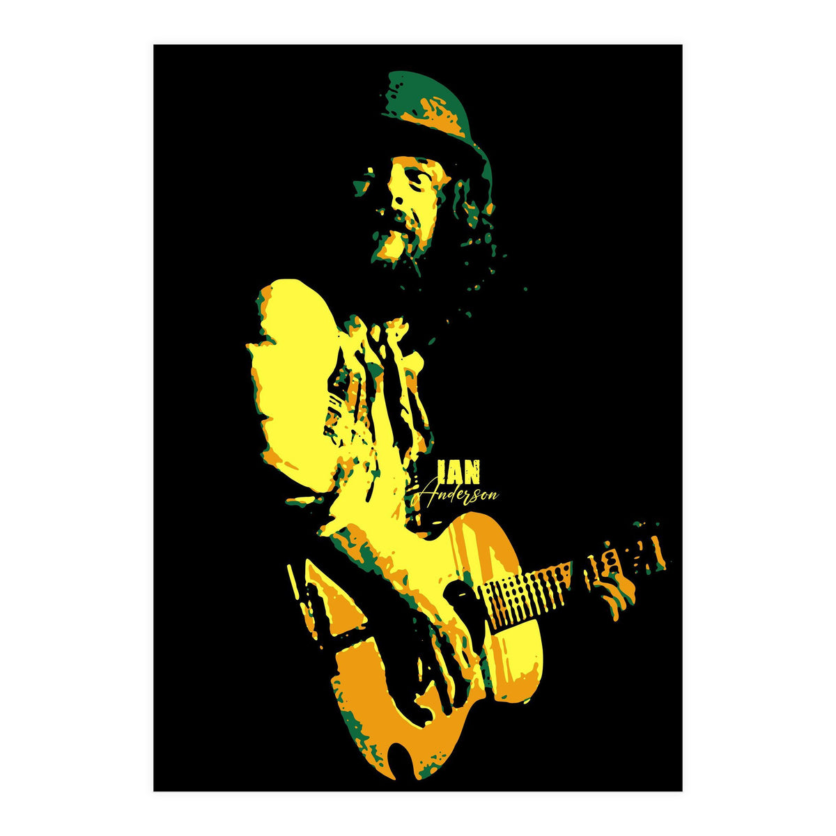 Ian Anderson Rock Music Legend (Print Only)