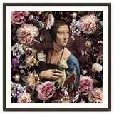Woman with Ermine And flowers thumbnail