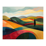 Abstract Tuscan Hills Landscape Painting (Print Only) thumbnail