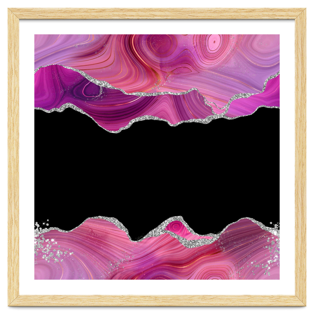 Magenta & Silver Agate Texture 03
