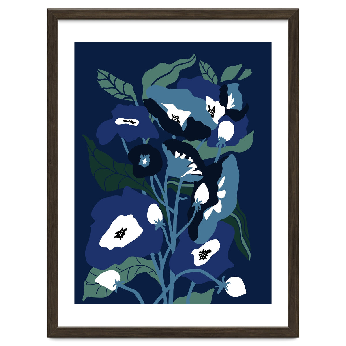 Garden Flowers at night