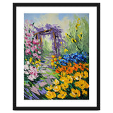 Sun-Drenched Garden Pergola Oil Painting thumbnail