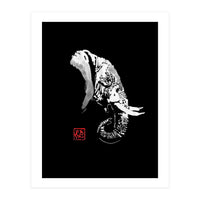Elephant In Black (Print Only)